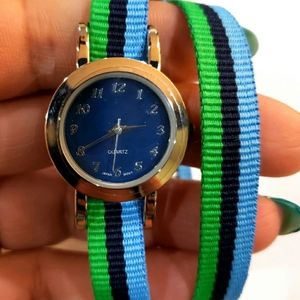 Blue & Green Wrap around Watch